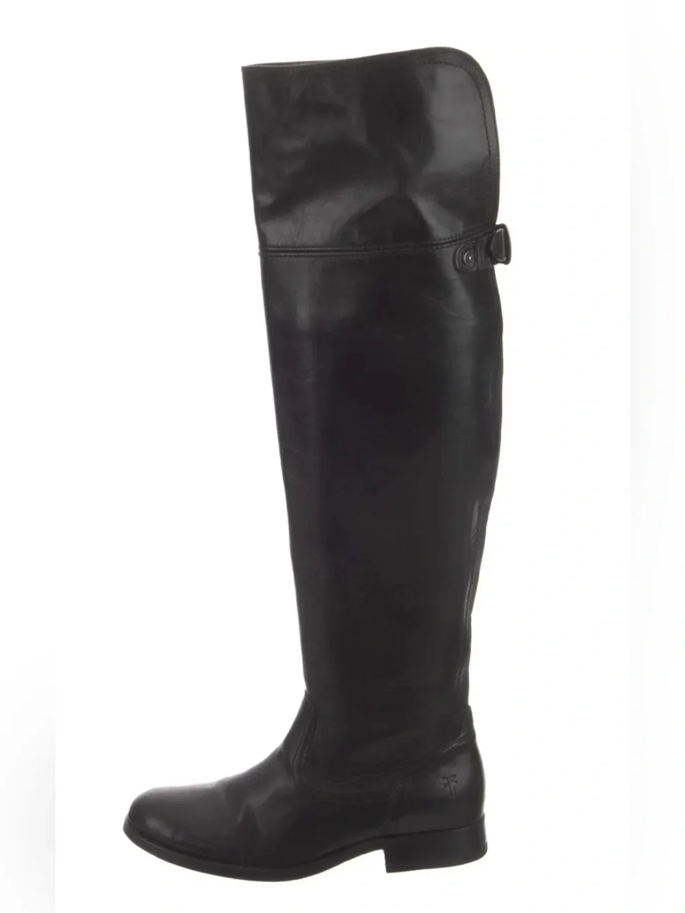 Frye Women's Leather Riding Over-the-Knee Black Boots